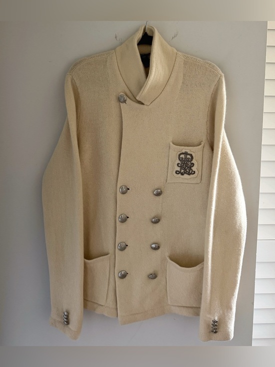 Lauren Ralph Lauren Sweaters - Vintage Lauren Ralph Lauren Wool / Cashmere Knit Blazer L